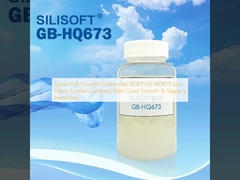 超柔らかい滑らかな軟化剤 SILISOFT GB-HQ673 繊維に優れた柔らかさを与え,良い滑らかで滑らかな手感を与えます