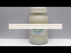 弱いカチオン多活性性アミノシリコン ミルクホワイト・プルーシュ仕上げ剤 KY - 123