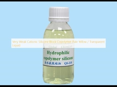 非常に弱いカチオンシリコンブロックコポリマー 淡い黄色/透明液体