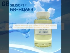 化学繊維 柔らかくて毛細なシリコン SILISOFT GB-HQ653 低黄化で,布の色に影響しない